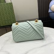 Gucci GG Marmont Mini Shoulder Bag Pale Green 22x13x6cm - 4