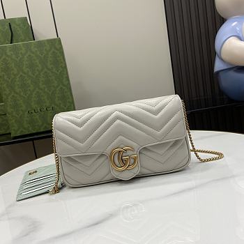 Gucci GG Marmont Mini Bag Light Grey 21x12x5cm