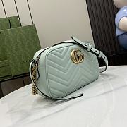 Gucci GG Marmont Small Shoulder Bag Pale Green 24x13x7cm - 4