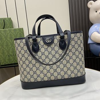 Gucci Ophidia GG Mini Tote Bag Blue 31x25x13cm