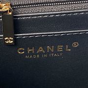 Chanel Box Bag Calfskin Gold Black 25x18x11.5cm - 2