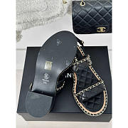 Chanel Lambskin Sandals Black - 5