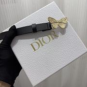 Dior Belt Black Gold 2cm - 3