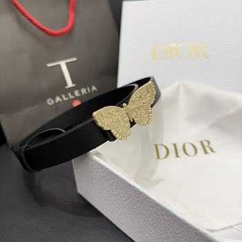 Dior Belt Black Gold 2cm