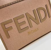 Fendi Brown Flannel Shopper Bag 35x15x31cm - 5