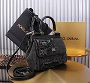 Dolce & Gabbana Medium Sicily Handbag Denim 20x18.5x10cm - 4