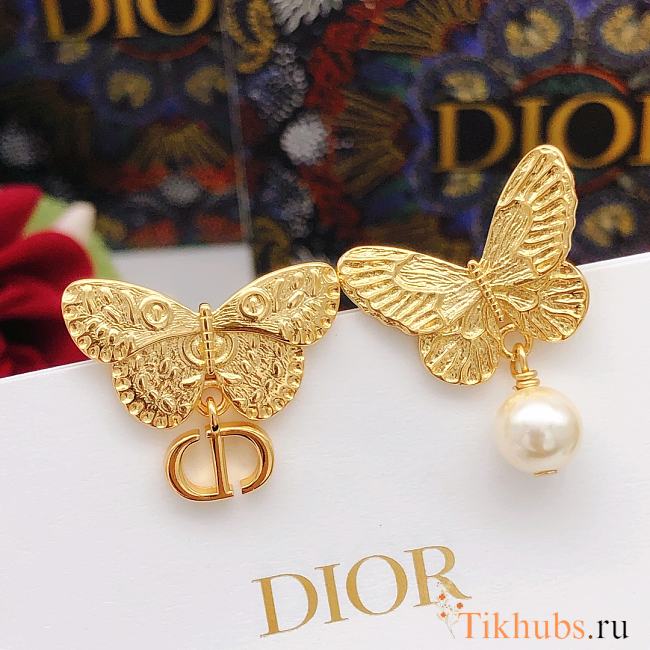 Dior Butterfly Earrings - 1