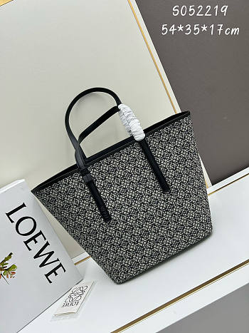 Loewe Leather Trimmed Tote Bag 54x35x17cm