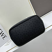 Loewe Leather Trimmed Black Tote Bag 54x35x17cm - 5
