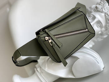 Loewe Mini Puzzle Bumbag Green 18x12x7.5cm