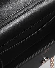 Valentino Garavani Locò Leather Black Bag 20x11x5cm - 3