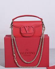 Valentino Garavani Locò Leather Red Bag 20x11x5cm - 1