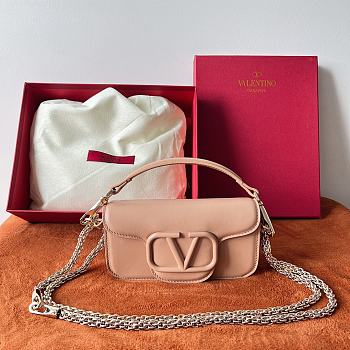 Valentino Garavani Locò Leather Rose Bag 20x11x5cm