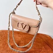 Valentino Garavani Locò Leather Rose Bag 20x11x5cm - 2