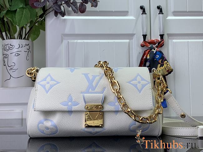 Louis Vuitton LV Favorite White Blue Bag 24 x 14 x 9 cm - 1