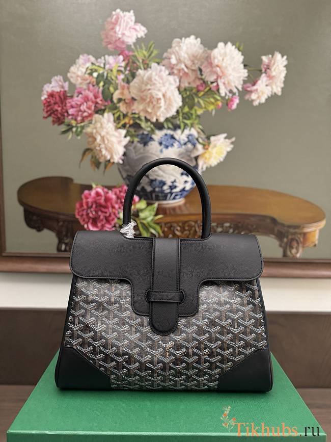 Goyard Saigon Tote Bag Black 34x25x16cm - 1