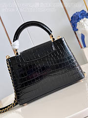 Louis Vuitton LV Capucines BB Black Crocodile 27x18x9cm - 6