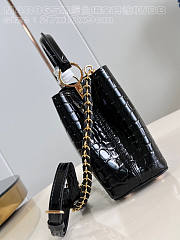 Louis Vuitton LV Capucines BB Black Crocodile 27x18x9cm - 4