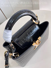 Louis Vuitton LV Capucines BB Black Crocodile 27x18x9cm - 5