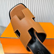Hermes Helia Sandal Brown Heel 6cm - 3