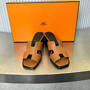 Hermes Helia Sandal Brown Heel 6cm - 2