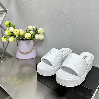 Chanel White Sandal 6.5cm