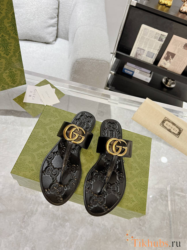 Gucci Black Slide Sandal 01 - 1