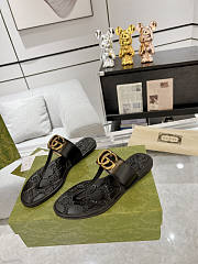 Gucci Black Slide Sandal 01 - 2