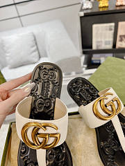 Gucci White Slide Sandal 01 - 5