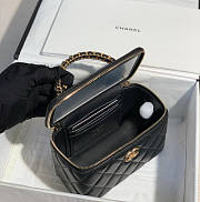 Chanel Top Handle Vanity Black Chain 16x9.5x8cm - 6