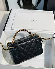 Chanel Top Handle Vanity Black Chain 16x9.5x8cm - 3