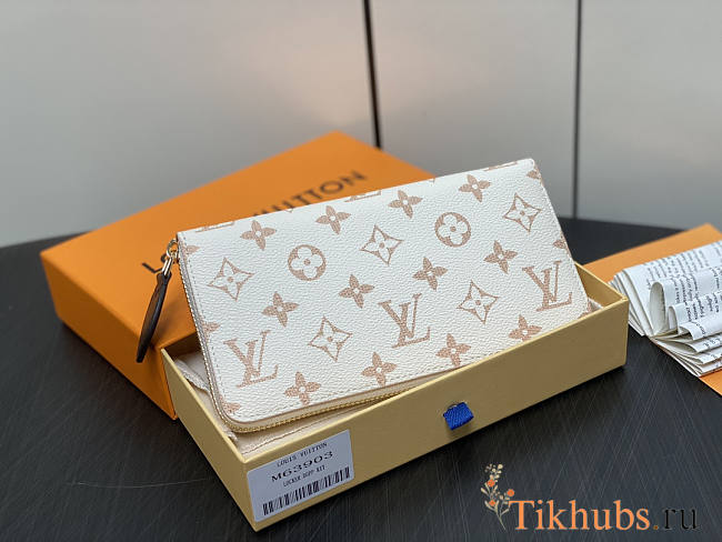 Louis Vuitton LV Zippy Wallet Monogram Dune 19.5 x 10.5 x 2.5cm - 1