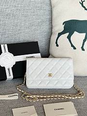 Chanel Wallet On Chain Woc White Caviar Gold 19cm - 1
