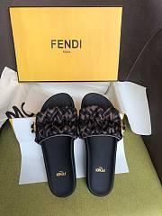 Fendi Brown Slides - 3