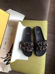 Fendi Brown Slides - 2