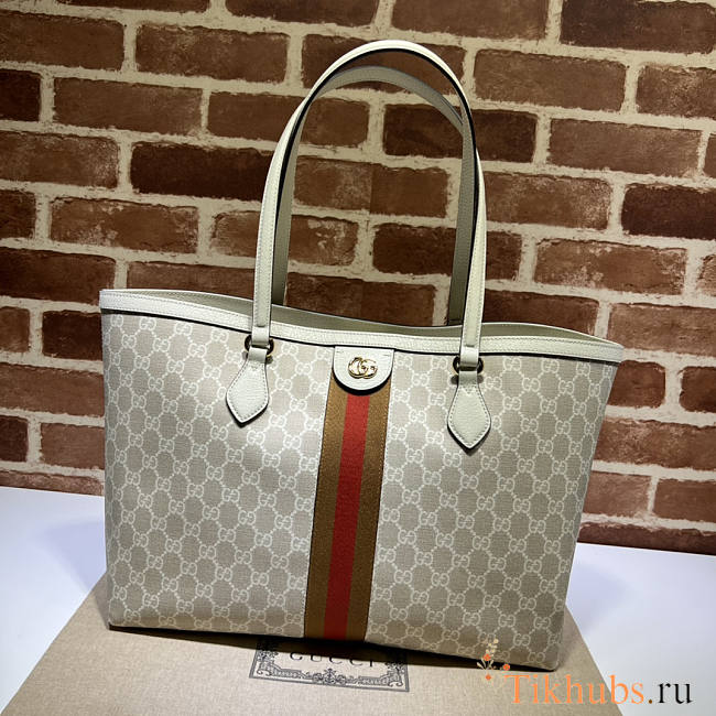 Gucci Ophidia Tote Bag Beige 38x28x14cm - 1