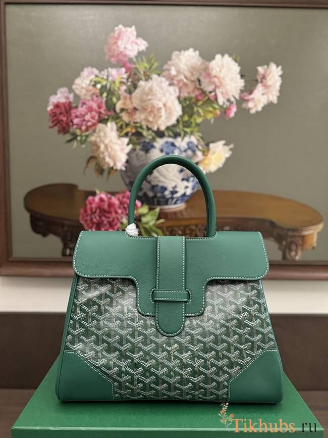 Goyard Saigon Tote Bag Green 34x25x16cm - 1