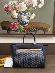 Goyard Saigon Tote Bag Navy Blue 34x25x16cm - 3