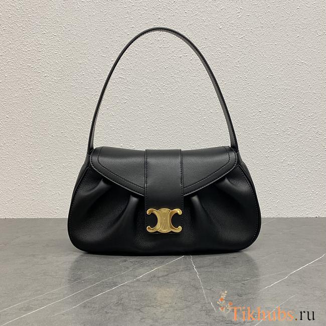 Celine Medium Polly Bag Black 33x19x9cm - 1