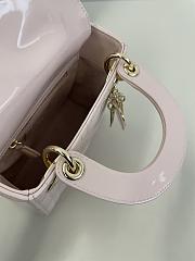 Dior Mini Lady Bag Light Pink Patent 17cm - 6