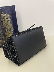 Dior Medium Toujours Bag Black Cannage Tweed 28.5 x 21.5 x 17 cm - 2