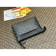 Louis Vuitton LV Pochette Voyage Souple Grey Black Bag 32x21x7.5cm - 3