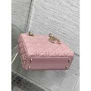 Dior Small Lady Dior My ABCDior Handbag Vintage Pink 20cm - 5