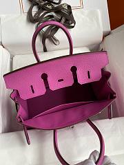 Hermes Birkin 25 Pink Silver Togo Bag 25cm - 3