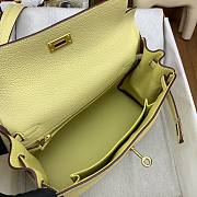 Hermes Kelly Bag 25 Light Yellow Togo Gold 25cm - 6