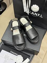 Chanel Black Sandal Heel - 2