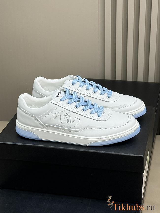 Chanel Sneaker White Blue  - 1