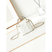 Chanel Mini Vanity Case White 11x8.5x7cm - 4