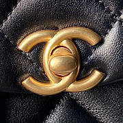 Chanel Flap Bag Handle Black Gold 18cm - 3