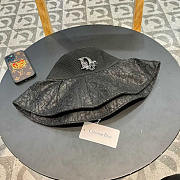 Dior Logo Bucket Hat in Black - 1